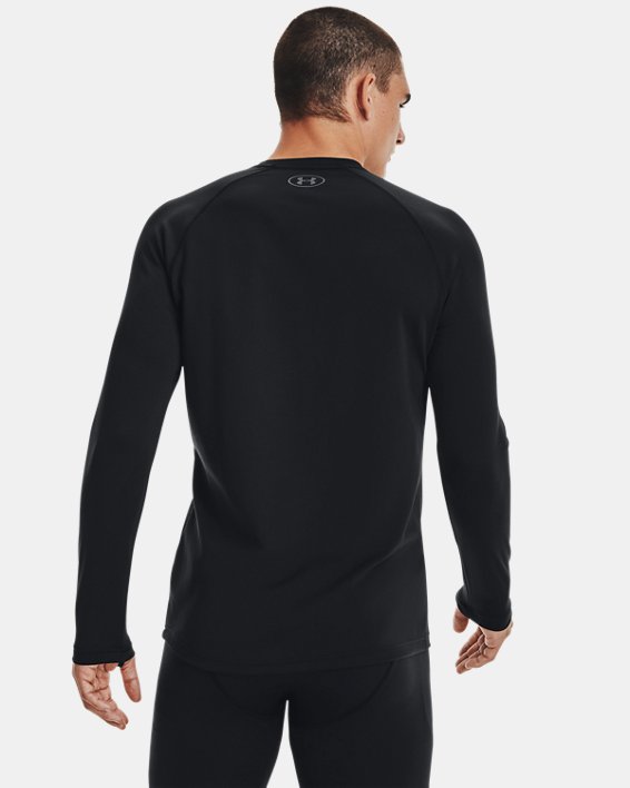 Men's UA Base 2.0 Crew in Black image number 1